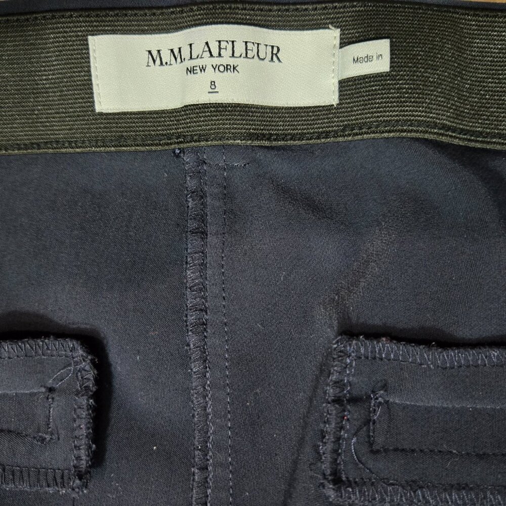 MM LaFleur Navy Curie PowerStretch Pant Size 8 - Picture 4 of 4
